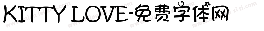 KITTY LOVE字体转换
